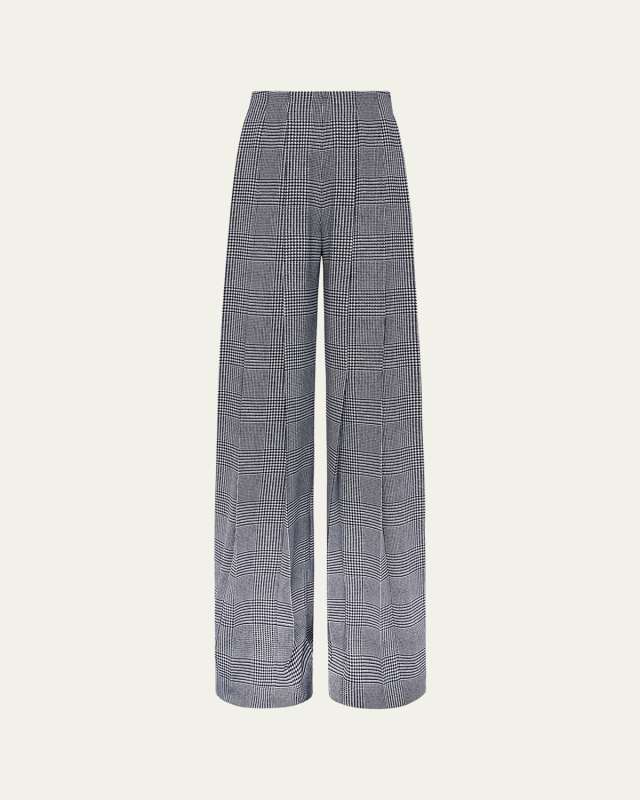 Nova Pleated Houndstooth Pants
